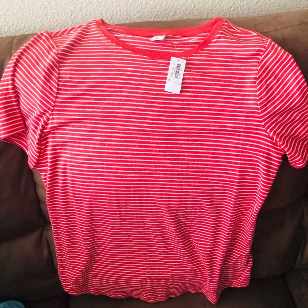 Red striped small shirt